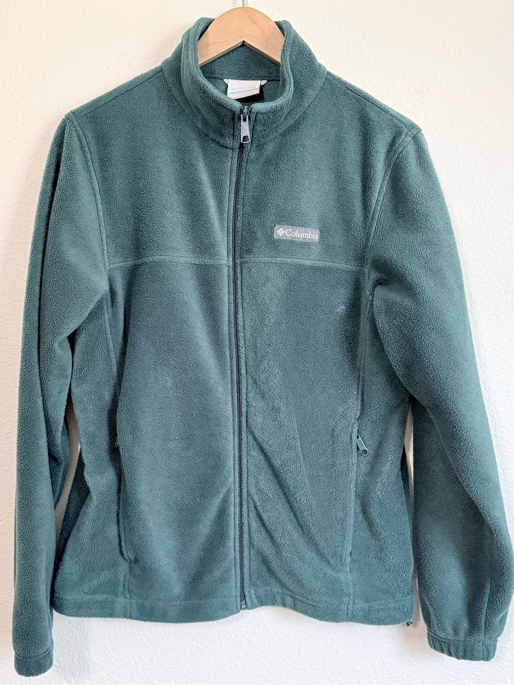 Columbia Fleece Mock Neck Zip Up Jacket Gorpcore Casual Outdoors - Picture 3 of 7